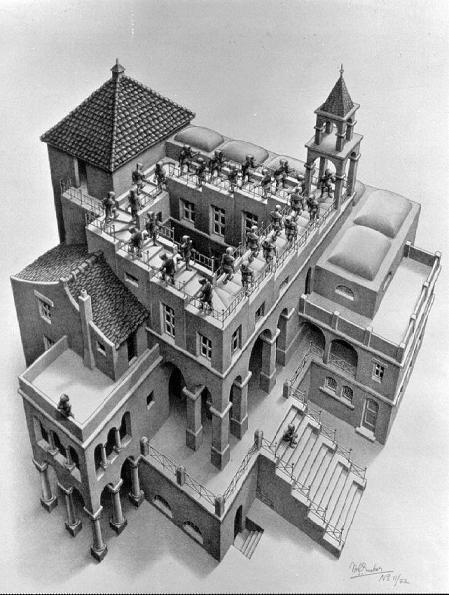 Ascending and Descending, Escher